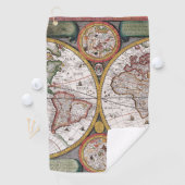 アンティーク古いインスパイア地図(12) ゴルフタオル (インサイチュ)