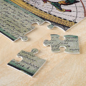 アンティーク古いインスパイア地図(12) ジグソーパズル (側面)