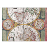 アンティーク古いインスパイア地図(12) テーブルクロス (正面(横))