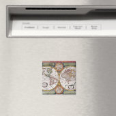 アンティーク古いインスパイア地図(12) マグネット (インサイチュ (食洗機))