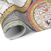 アンティーク古いインスパイア地図(12) ラッピングペーパー (ロールコーナー)