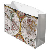 アンティーク古いインスパイア地図(12) ラージペーパーバッグ (裏面アングル)