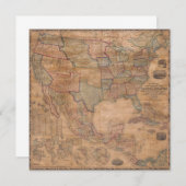 アンティーク古いインスパイア地図(13) (正面/裏面)