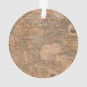 アンティーク古いインスパイア地図(13) オーナメント (裏面)