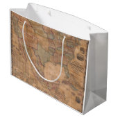 アンティーク古いインスパイア地図(13) ラージペーパーバッグ (裏面アングル)