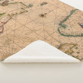 アンティーク古いインスパイア地図(1) シェルパブランケット (3/4)