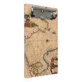 アンティーク古いインスパイア地図(1) ミニクリップボード (アングル)