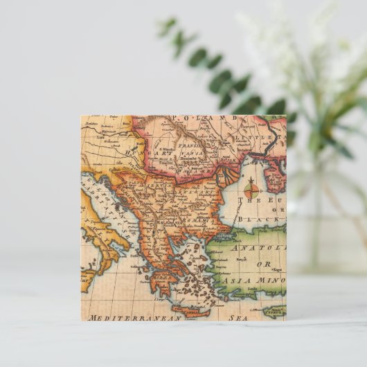 アンティーク古いインスパイア地図(2) (スタンド正面)