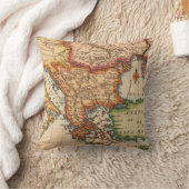 アンティーク古いインスパイア地図(2) クッション (ブランケット)