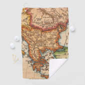 アンティーク古いインスパイア地図(2) ゴルフタオル (インサイチュ)