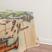 アンティーク古いインスパイア地図(2) テーブルクロス (インサイチュ)