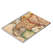 アンティーク古いインスパイア地図(2) ノートブック (左側)