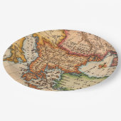 アンティーク古いインスパイア地図(2) ペーパープレート (アングル)