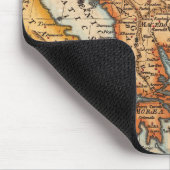 アンティーク古いインスパイア地図(2) マウスパッド (コーナー)