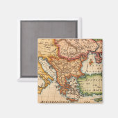 アンティーク古いインスパイア地図(2) マグネット (正面/裏面)