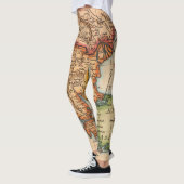 アンティーク古いインスパイア地図(2) レギンス (左)