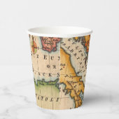 アンティーク古いインスパイア地図(2) 紙コップ (右)
