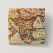 アンティーク古いインスパイア地図(2) 缶バッジ (正面)