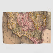 アンティーク古いインスパイア地図(5) ゴルフタオル (横)
