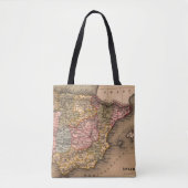 アンティーク古いインスパイア地図(5) トートバッグ (正面)