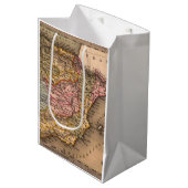 アンティーク古いインスパイア地図(5) ミディアムペーパーバッグ (正面アングル)