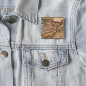 アンティーク古いインスパイア地図(5) 缶バッジ (インサイチュ)