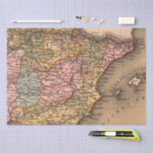 アンティーク古いインスパイア地図(5) 薄葉紙 (クラフト)