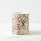 アンティーク古いインスパイア地図(6) コーヒーマグカップ (中央)