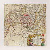 アンティーク古いインスパイア地図(6) ジグソーパズル (横)