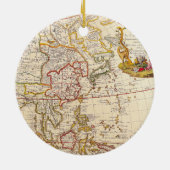 アンティーク古いインスパイア地図(6) セラミックオーナメント (裏面)