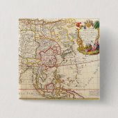 アンティーク古いインスパイア地図(6) 缶バッジ (正面)