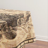 アンティーク古インスパイアい地図(3) テーブルクロス (インサイチュ)