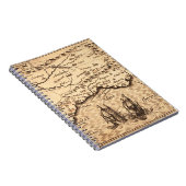 アンティーク古インスパイアい地図(3) ノートブック (右側)