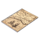 アンティーク古インスパイアい地図(3) ノートブック (左側)