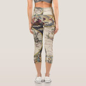 アンティーク古インスパイアい地図(4) カプリレギンス (裏面)