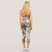 アンティーク古インスパイアい地図(4) カプリレギンス (裏面)