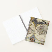 アンティーク古インスパイアい地図(4) ノートブック (内部)
