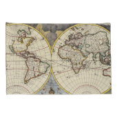 アンティーク古インスパイアい地図(4) 枕カバー (裏面-右)