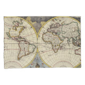 アンティーク古インスパイアい地図(4) 枕カバー (正面右)