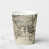 アンティーク古インスパイアい地図(4) 紙コップ (裏面)