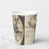 アンティーク古インスパイアい地図(4) 紙コップ (右)