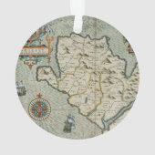アンティーク古インスパイアい地図(7) オーナメント (裏面)
