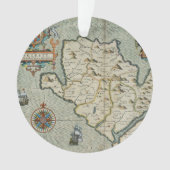 アンティーク古インスパイアい地図(7) オーナメント (正面)