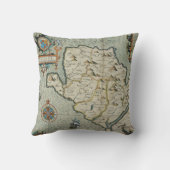 アンティーク古インスパイアい地図(7) クッション (裏面)
