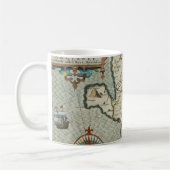 アンティーク古インスパイアい地図(7) コーヒーマグカップ (左)