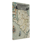 アンティーク古インスパイアい地図(7) ミニクリップボード (アングル)