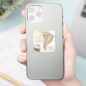 アンティーク古インスパイアい地図(8) シール (スマートフォン)