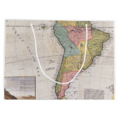 アンティーク古インスパイアい地図(8) ラージペーパーバッグ (裏面)