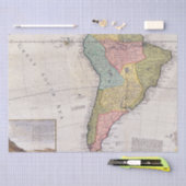 アンティーク古インスパイアい地図(8) 薄葉紙 (クラフト)