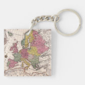 アンティーク古インスパイアい地図(9) キーホルダー (裏面)